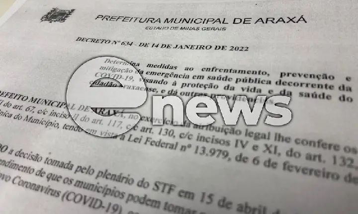 Araxá publica decreto que proíbe festas e eventos com mais de 150 pessoas