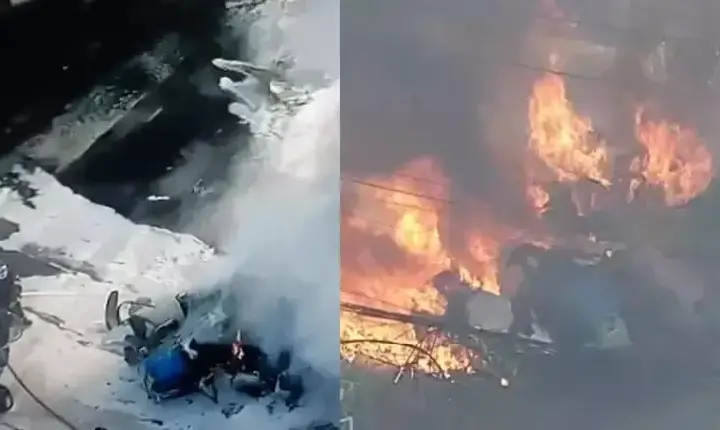 Avião de pequeno porte King Air cai em avenida na Barra Funda, Zona Oeste de São Paulo; há 2 mortos e 6 feridos