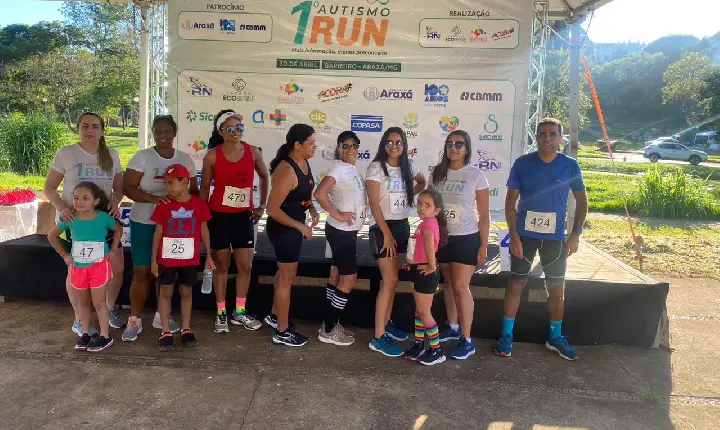Campos-altenses participam da Corrida ‘Autismo Run’, no Complexo do Barreiro em Araxá