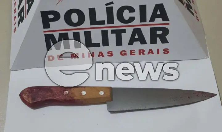 Campos Altos: homem é esfaqueado próximo a bar no bairro Santa Terezinha, e suspeito é preso pela PM