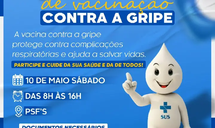 Campos Altos realiza Dia D de Vacinação contra a Gripe neste sábado (10)