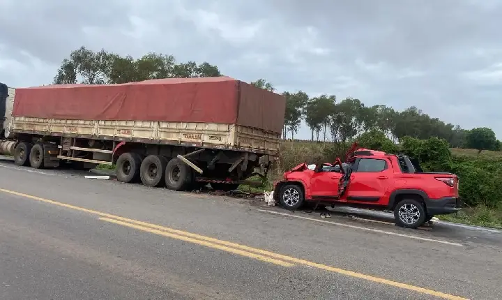 Colisão traseira deixa um ferido e uma vítima fatal, na BR-262,em Luz MG