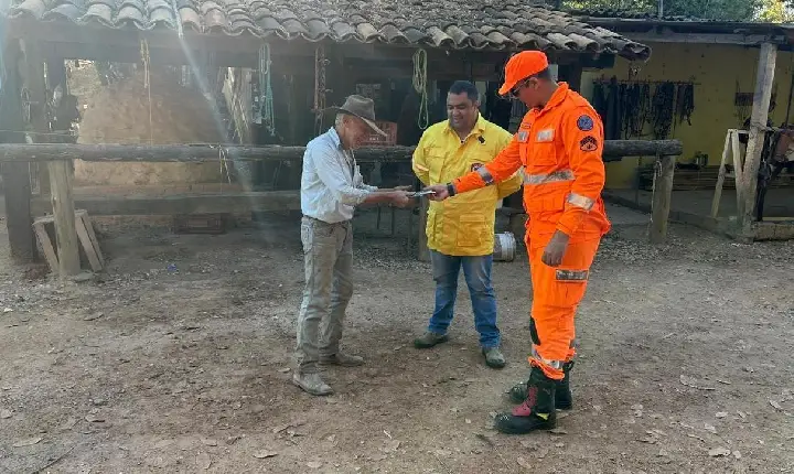 Corpo de Bombeiros orientam produtores