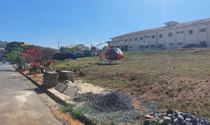 De Campos Altos para Araguari: paciente de 77 anos será transferido de helicóptero para unidade médica