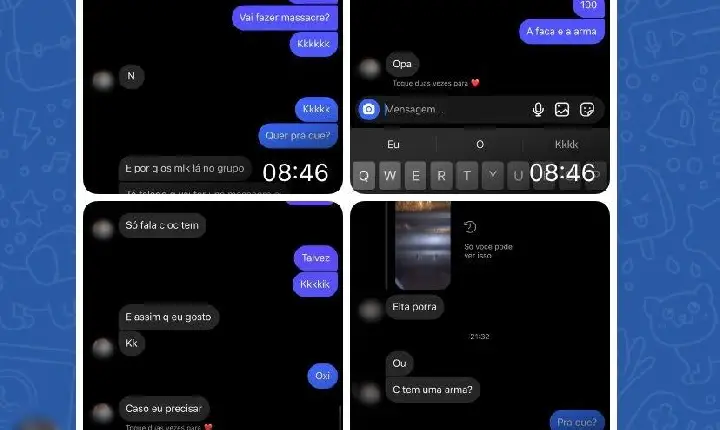 Divulgação de conversa de adolescentes em grupo de WhatsApp termina em caso de polícia, em Campos Altos