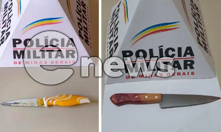 Em 48 horas, homem é preso duas vezes portando arma branca, em Campos Altos