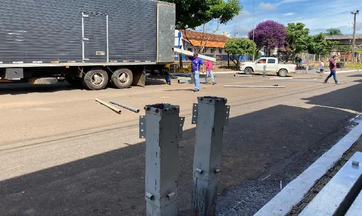 Estrutura para Carnaval de Campos Altos começa a ser montada; veja alterações no trânsito