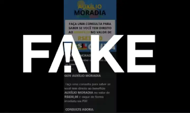 Falso “Auxílio Moradia” de R$ 830 circula em Campos Altos: trata-se de golpe