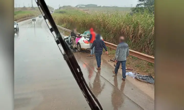 Grave acidente é registrado na BR-354, próximo à Guarda dos Ferreiros