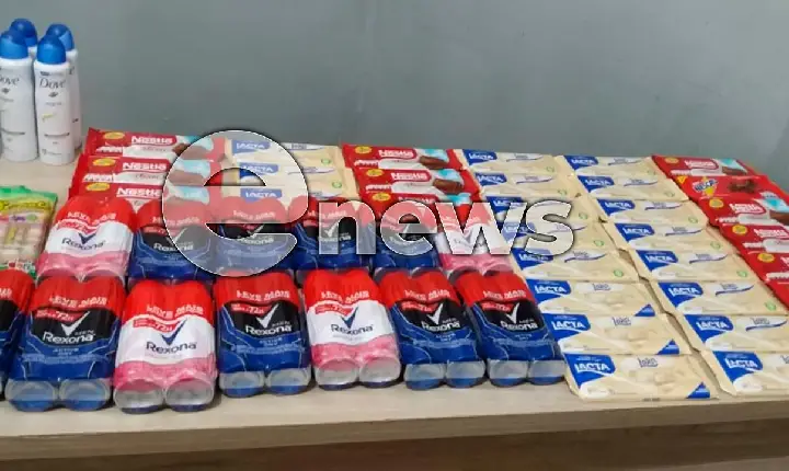 Homem é preso após furtar 61 barras de chocolate e 30 desodorantes em supermercado de Araxá