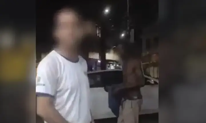 Homem que bateu em andarilho com cinto é localizado e conduzido à delegacia