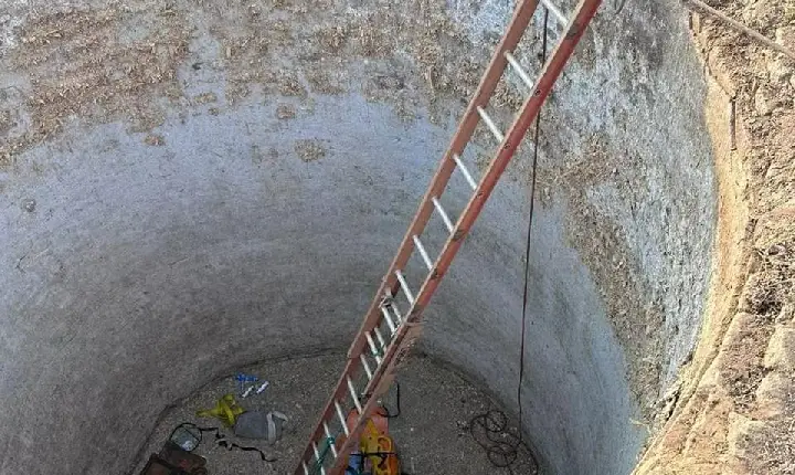 Idoso é resgatado após cair em silo subterrâneo com 7 metros de profundidade em Bom Despacho