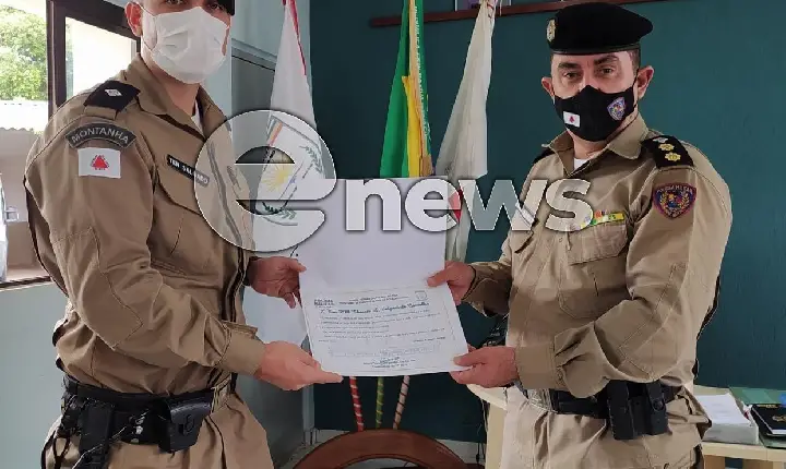 Militares se reúnem para dar boas vindas ao Tenente Salgado, em Araxá/MG