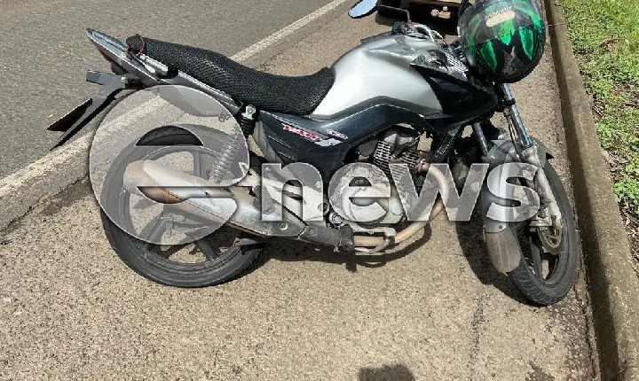 Motociclista sofre acidente na BR-262 em Perdizes