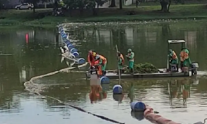Operários encontram corpo de homem durante manutenção na Lagoa da Pampulha, em BH