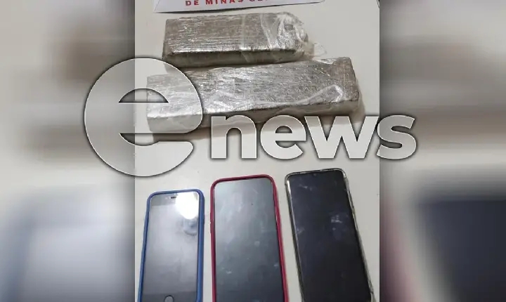 Polícia Militar de Campos Altos prende dupla transportando barras de maconha em ônibus, no município