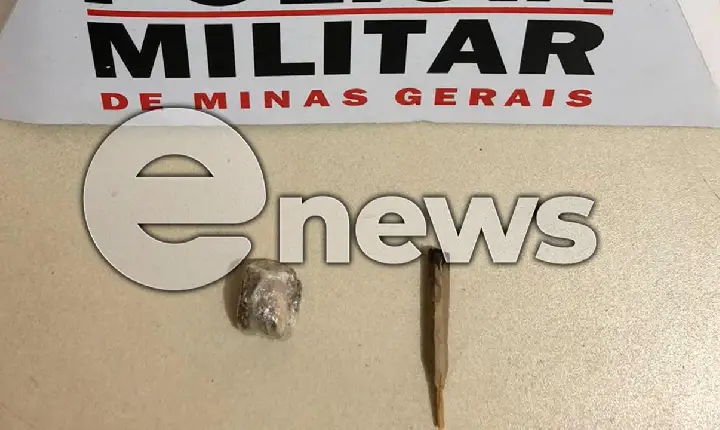 Polícia Militar de Campos Altos prende homem com drogas, no bairro Camposaltinho