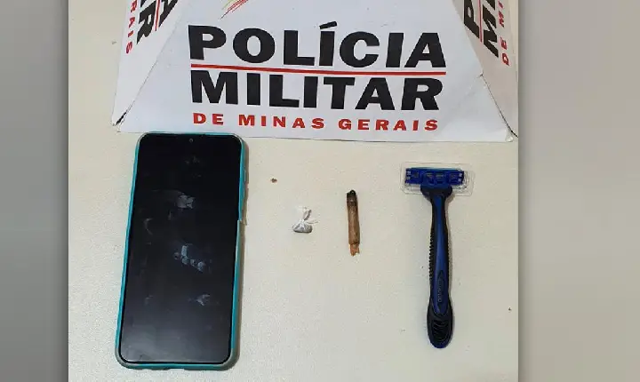 Polícia Militar recupera objetos e prende homem que furtou mercearia em Campos Altos; entorpecentes foram apreendidos