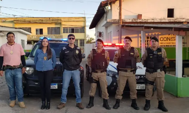 Policias Civil e Militar cumprem mandado de busca e apreensão em Santa Rosa da Serra; uma pessoa foi presa