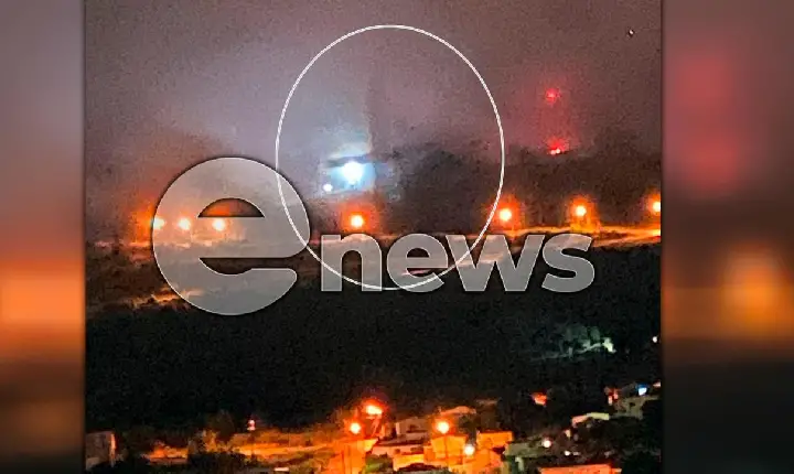 Possível cruz formada pela neblina é registrada em foto, próximo ao Santuário, em Campos Altos