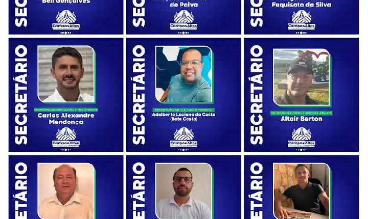 Prefeito de Campos Altos apresenta sua equipe de governo