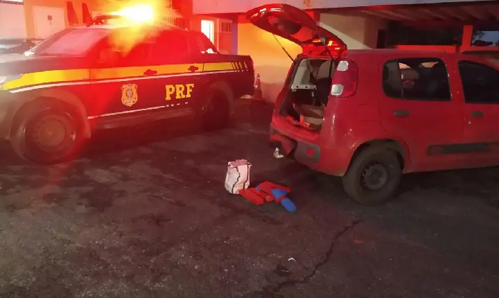 PRF apreende droga que seria levada para Campos Altos, na BR-262