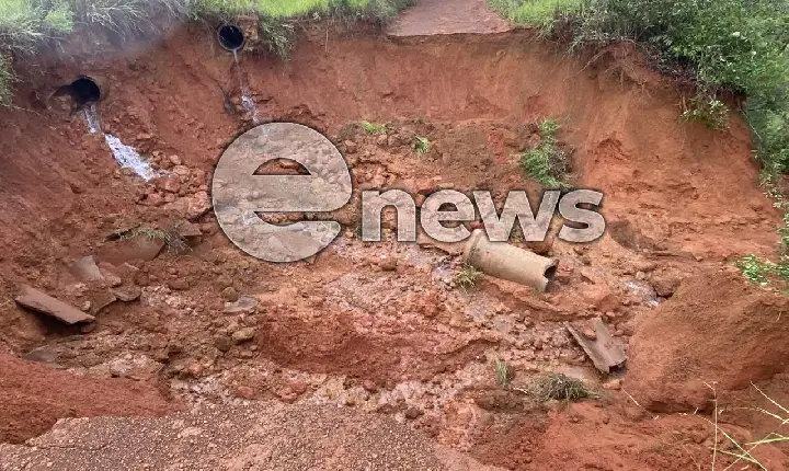 Rompimento de terra deixa Campos Altos sem abastecimento de água e Copasa emite comunicado; leia na íntegra