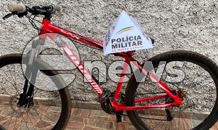 Suspeito de roubar bicicleta de adolescente é preso pela Polícia Militar, em Campos Altos