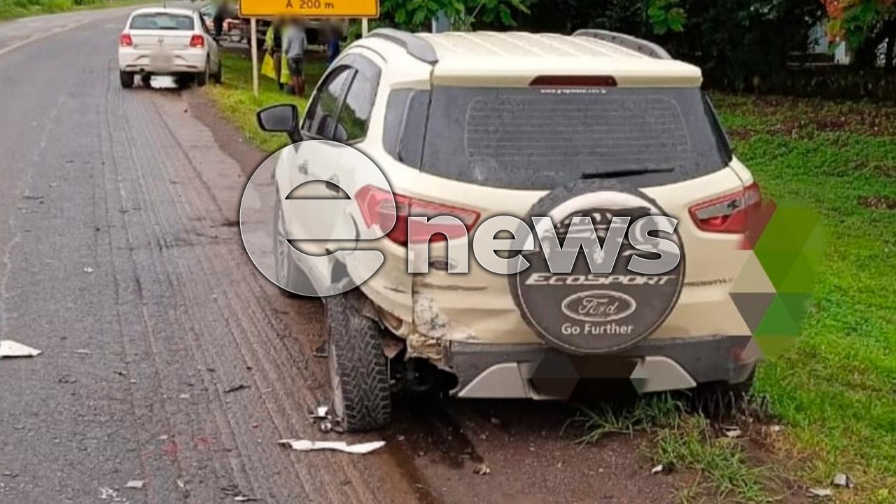 Acidente entre dois carros é registrado na BR-354; CNH de um dos motoristas estava vencida