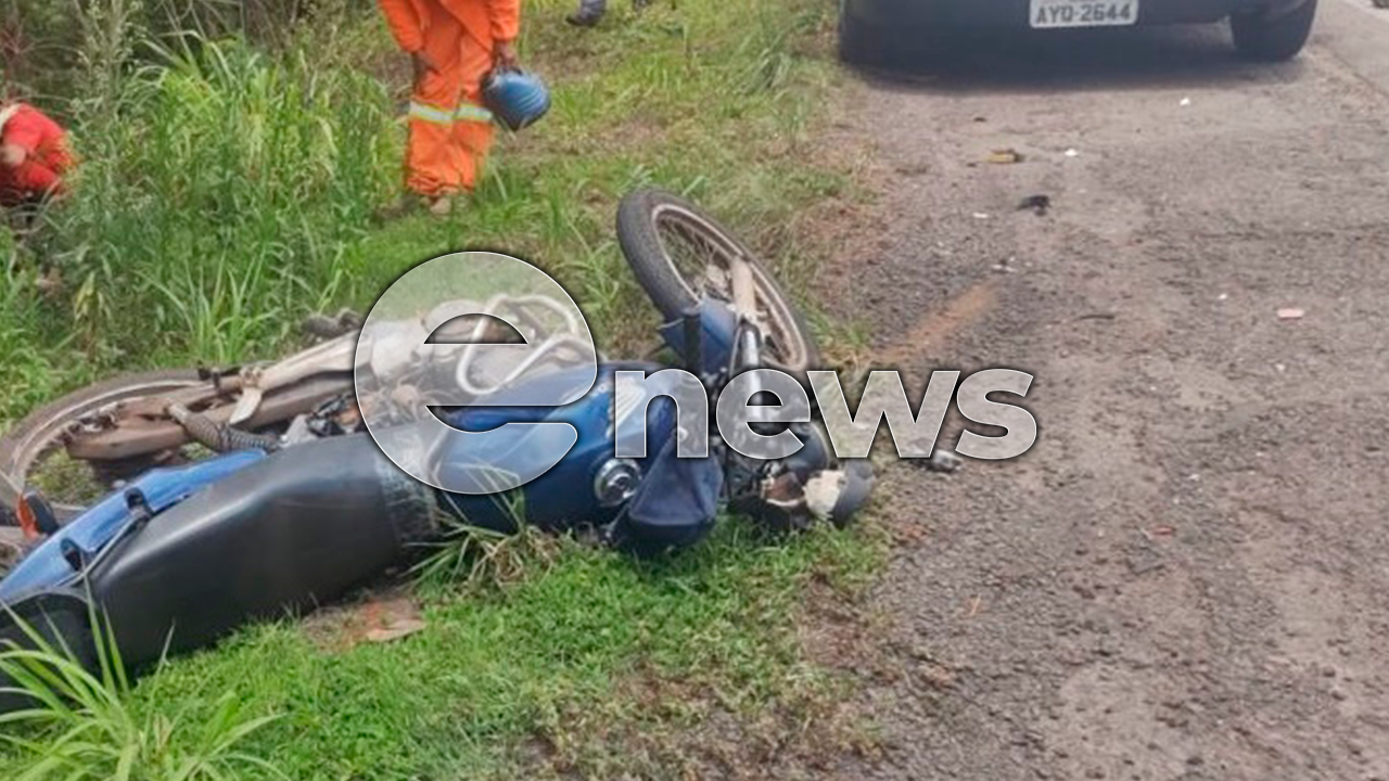 Homem morre após acidente entre motocicleta e carreta na BR-262