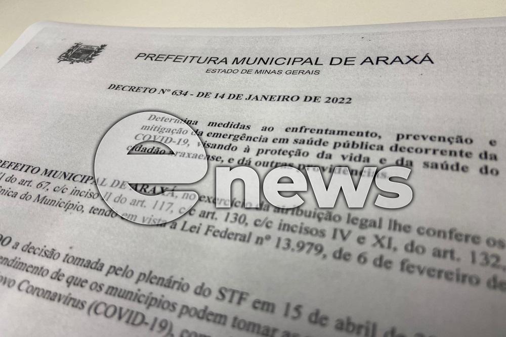 Araxá publica decreto que proíbe festas e eventos com mais de 150 pessoas