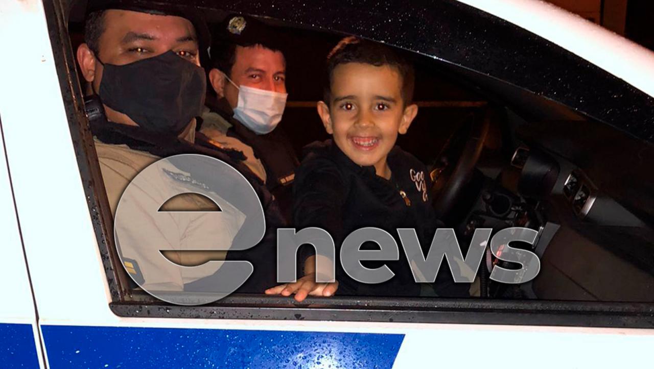 No dia do seu aniversário, admirador mirim da Polícia Militar ganha visita especial dos militares, em Campos Altos