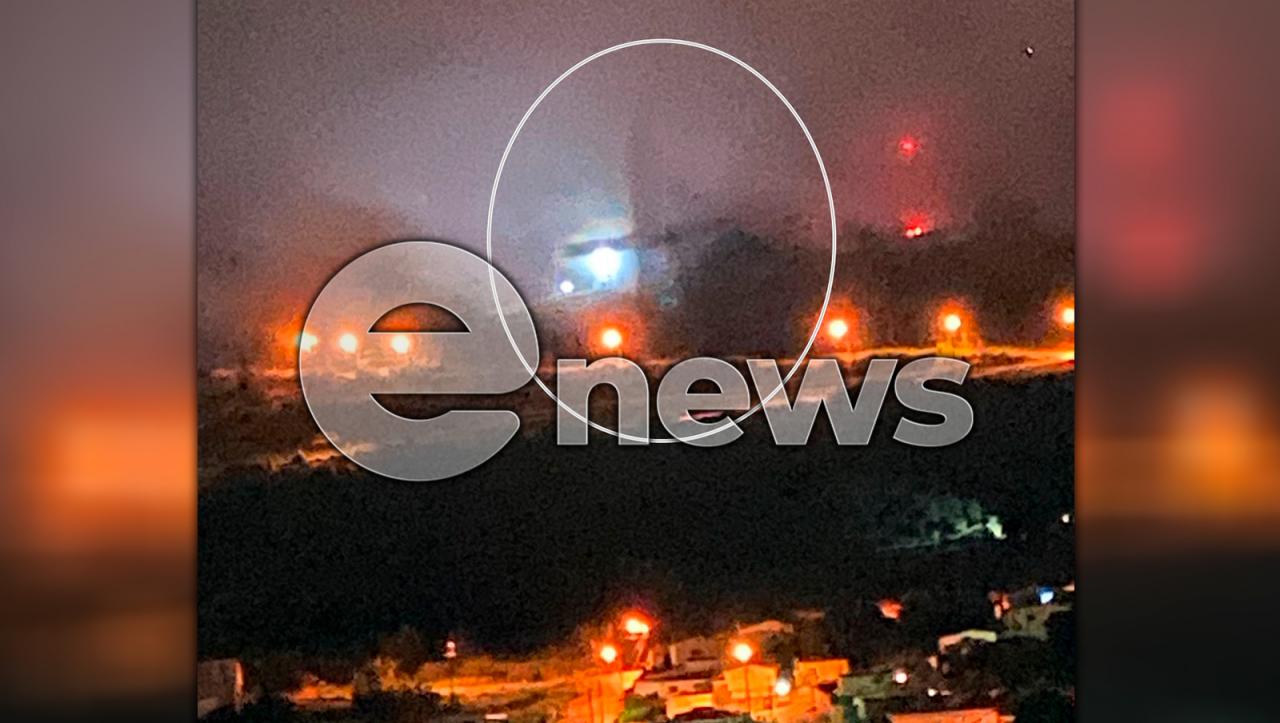 Possível cruz formada pela neblina é registrada em foto, próximo ao Santuário, em Campos Altos