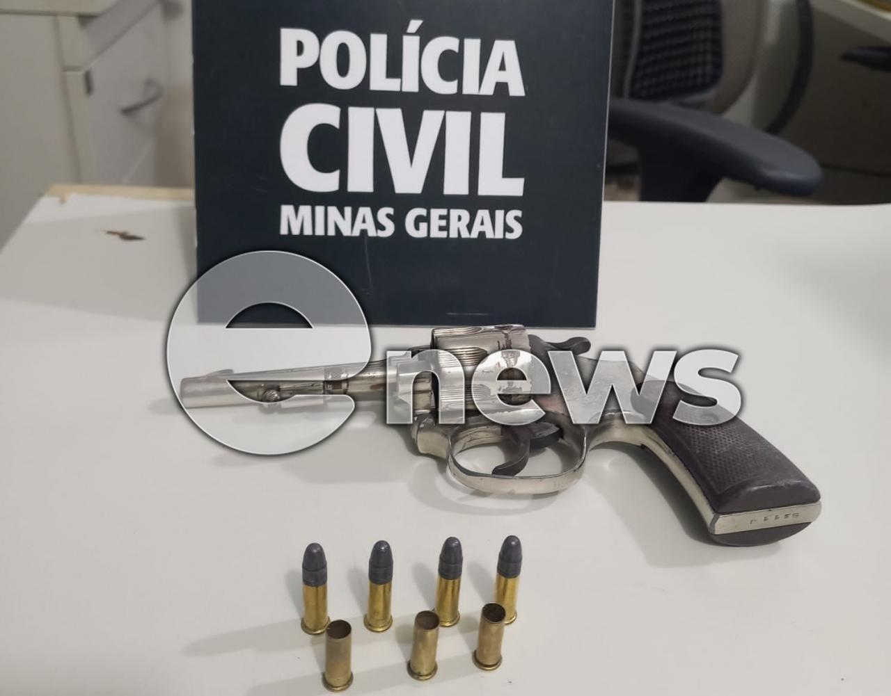 Polícia Civil de Campos Altos localiza arma usada, em tese, para balear campos-altense próximo à rodoviária, no fim de semana