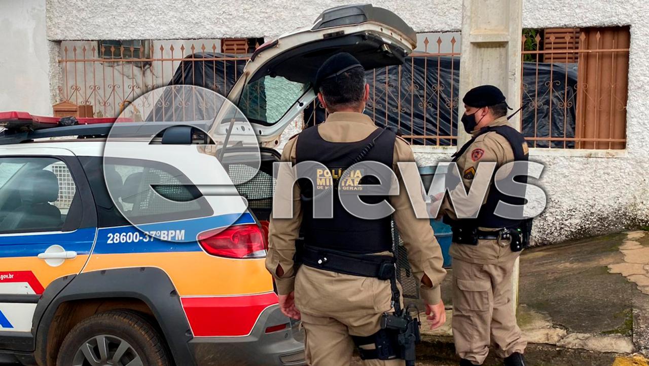 Suspeitos de roubarem R$ 6 mil reais são presos pela Polícia Militar, em Campos Altos