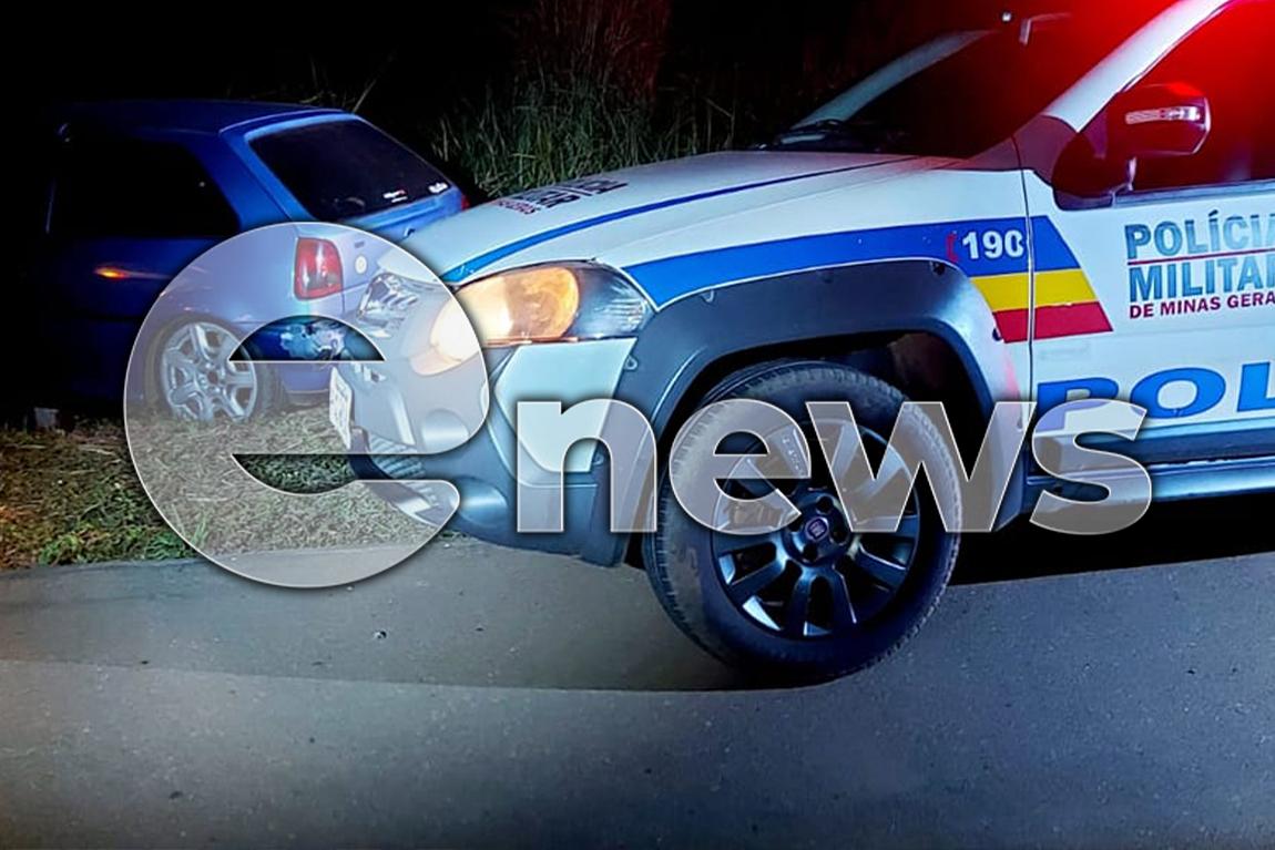 Carro furtado em Luz é recuperado pela PM após acidente na BR-262