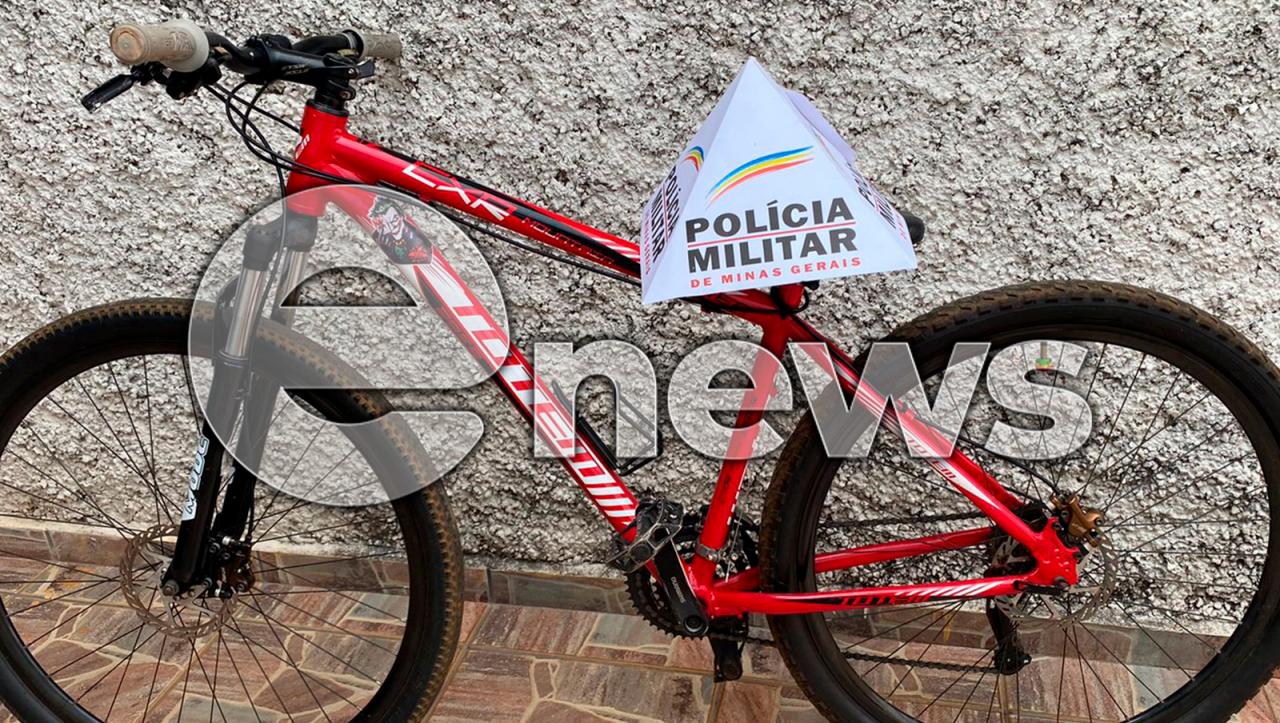 Suspeito de roubar bicicleta de adolescente é preso pela Polícia Militar, em Campos Altos
