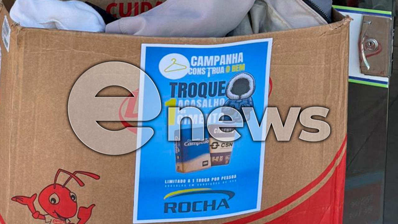 Grupo Rocha lança campanha “Troque um Agasalho por um Cimento