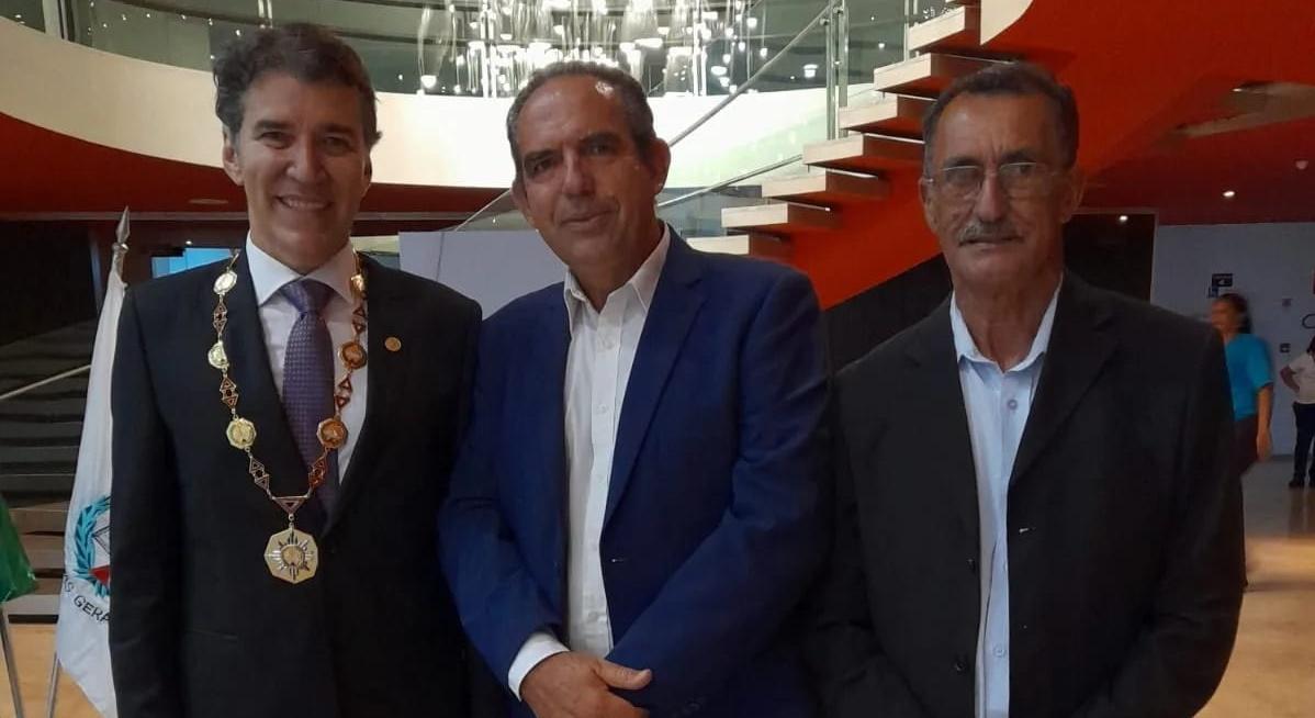 Prefeito e vice-prefeito de Campos Altos representam município na posse do Procurador-Geral da Justiça de MG