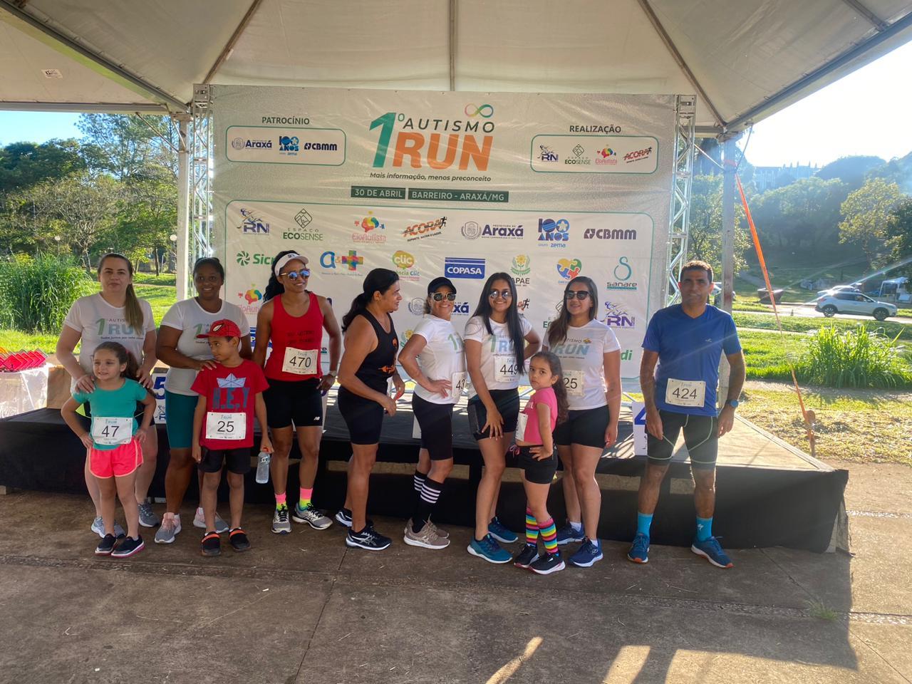Campos-altenses participam da Corrida ‘Autismo Run’, no Complexo do Barreiro em Araxá