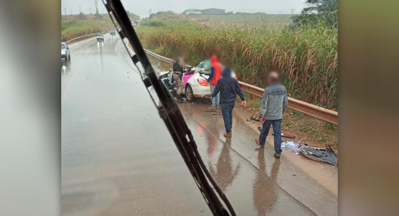 Grave acidente é registrado na BR-354, próximo à Guarda dos Ferreiros