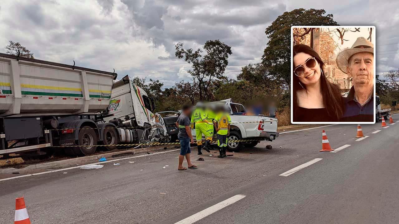 Grave acidente envolvendo família de Bambuí é registrado no Noroeste de Minas; pai e filha faleceram