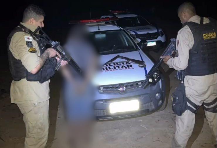 Homem é baleado na zona rural de Campos Altos; suspeito do disparo foi preso pela Polícia Militar