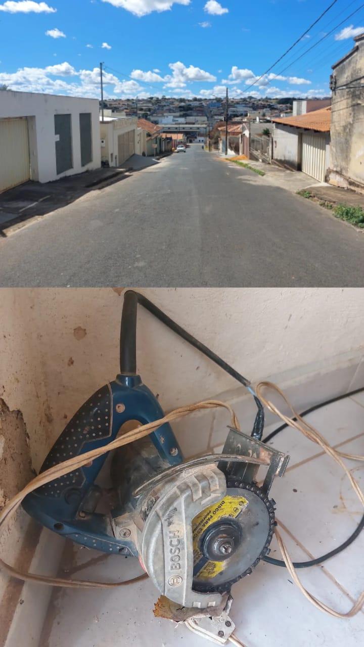 Homem sofre corte no pé esquerdo durante manuseio com Máquina em Campos Altos