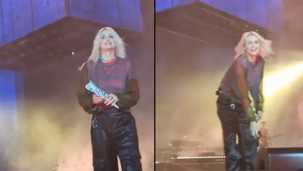 Calcinha voadora surpreende vocalista do Linkin Park em show