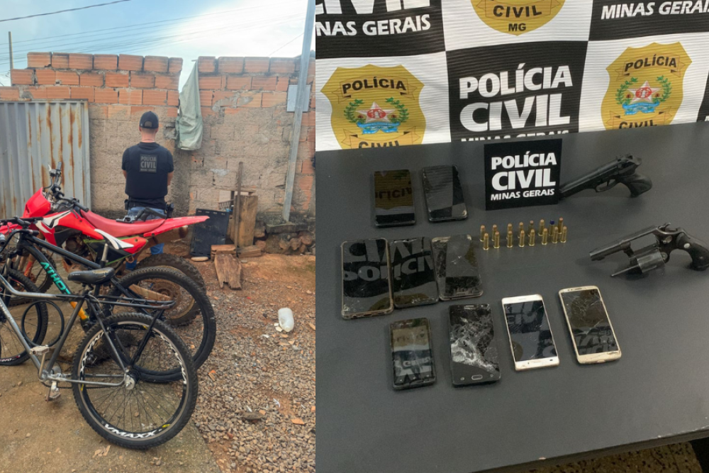 Polícia Civil de Campos Altos recupera produtos, que seriam provenientes de furtos