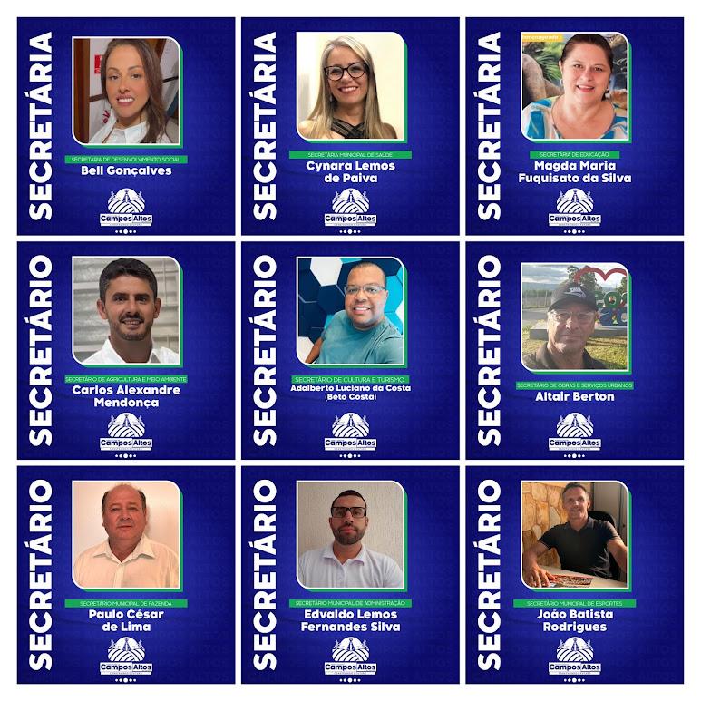 Prefeito de Campos Altos apresenta sua equipe de governo