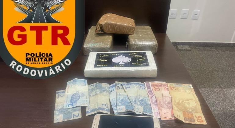 Homem é preso com drogas avaliadas em R$ 200 mil durante abordagem na MG-230,em Rio Paranaíba