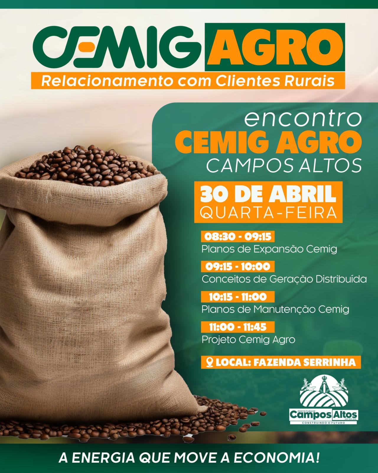 Cemig promove encontro com produtores rurais em Campos Altos para apresentar projetos e ampliar parcerias