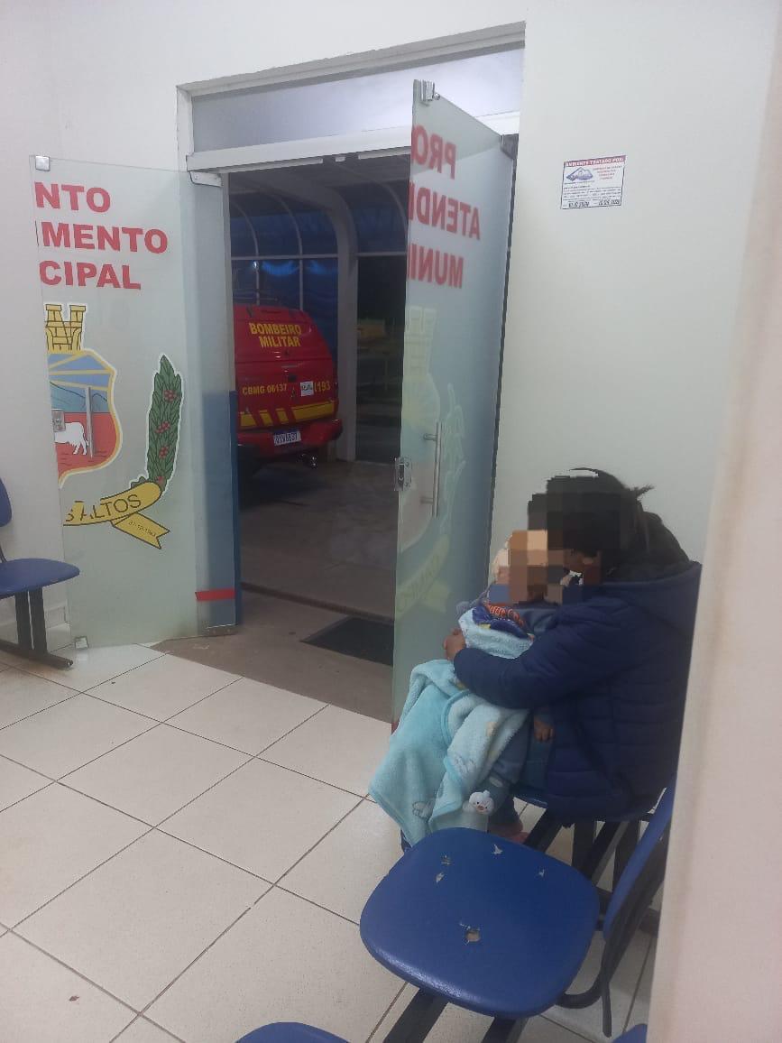 Criança de 1 ano engasgada é atendida com sucesso por militares do Posto Avançado de Campos Altos